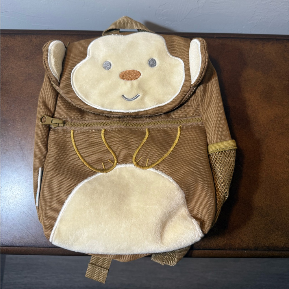 Goldbug Brown Monkey Backpack Toddler Travel Safety Harness 8" X 11"